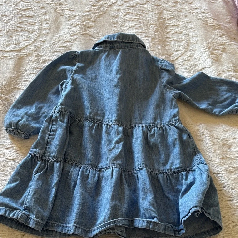 GAP Classic Blue Denim Shirt Dress Gently Loved 2T
